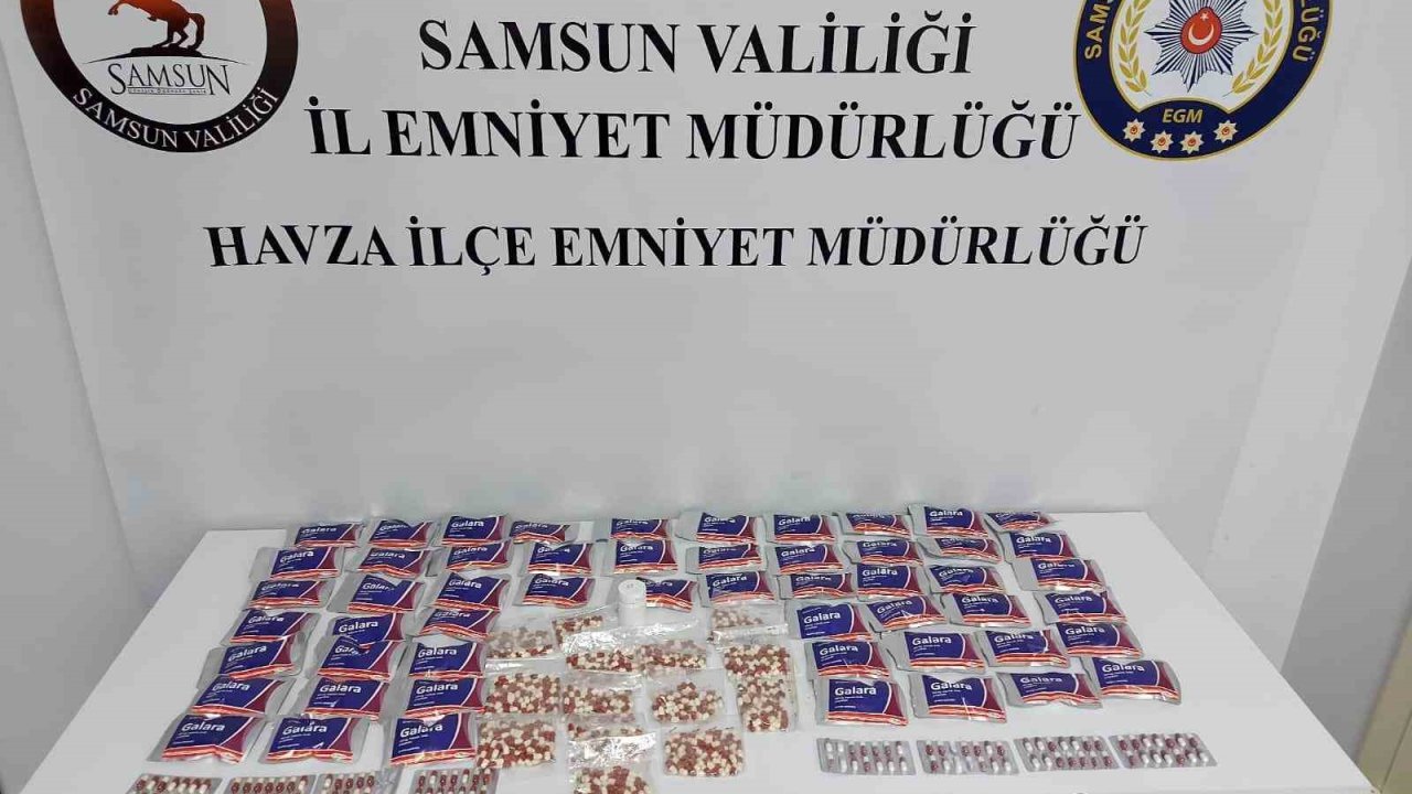 Samsun’da uyuşturucu operasyonu: 3 bin 359 adet hap ele geçirildi
