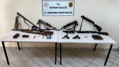 Sason’da kaçak silahlar ele geçirildi, 2 kişi tutuklandı