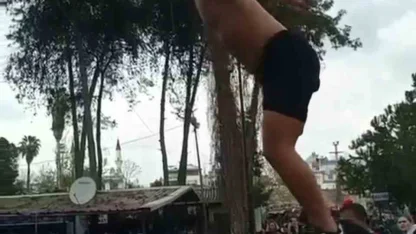 Şelalede suya atlayan kişiye ceza