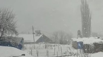 Siirt’te nisan ayında kar sürprizi