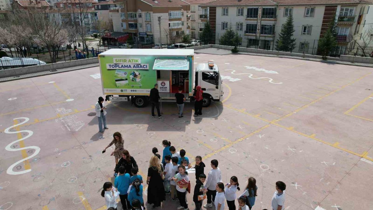 Sincan Belediyesinden okullarda sıfır atık eğitimi