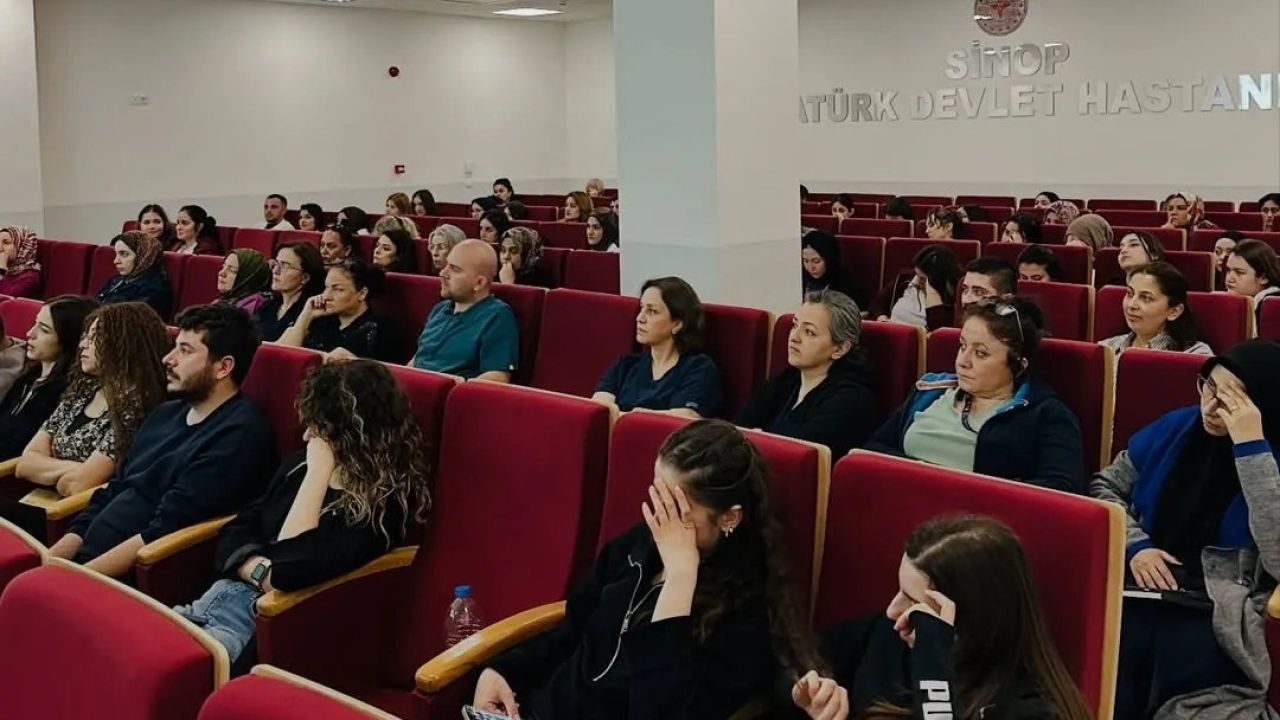 Sinop’ta hastane personeli afetlere karşı bilinçleniyor