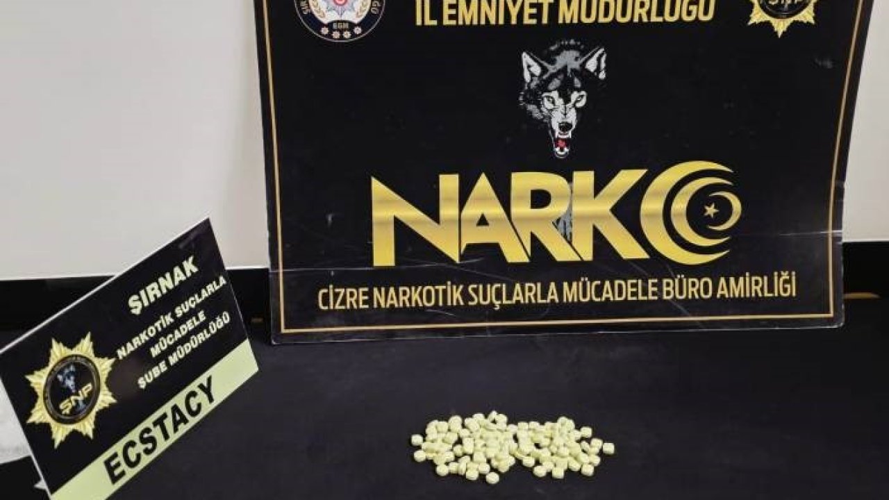 Şırnak’ta uyuşturucu hap ele geçirildi: 2 gözaltı