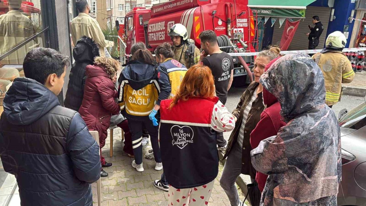 Şişli’de korkutan baca yangını