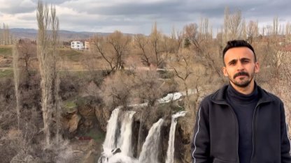 Sivas’ın doğa harikası Sızır Şelalesi coştu