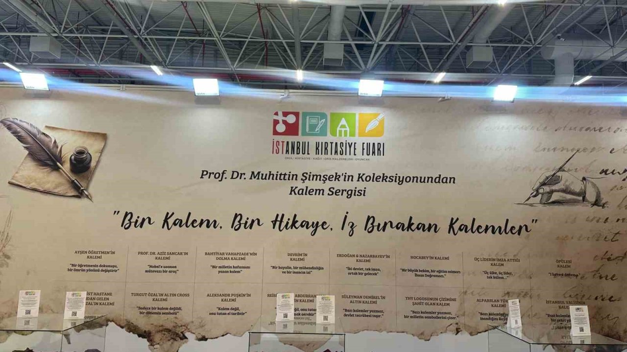 Tarihe iz bırakan kalemler, 32’nci İstanbul Kırtasiye Fuarı’nda sergilendi
