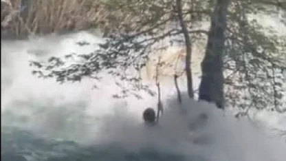 Tarsus’ta kayıp genç akıntıya böyle kapıldı: Son görüntüleri ortaya çıktı