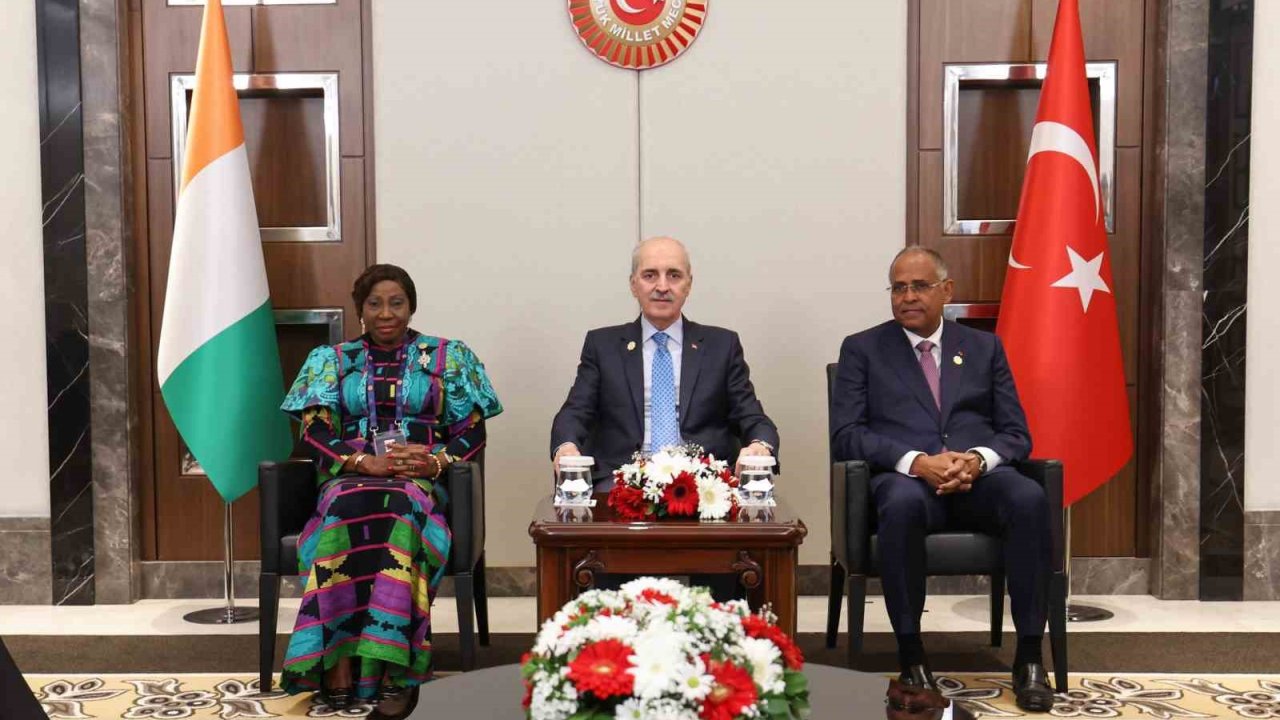 TBMM Başkanı Kurtulmuş, Fildişi Sahili Senatosu Başkanı Camara ve Ulusal Meclisi Başkanı Achi ile görüştü