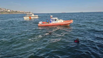 Tekirdağ’da denizde temizlik