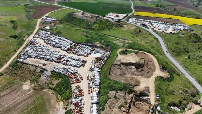 TMSF’nin el koyduğu yüzlerce araç  böyle görüntülendi