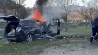 Tokat’ta ağaca çarpan cip yandı: 1 ölü, 2 yaralı