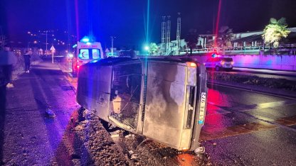 Trabzon’da trafik kazası: 2 yaralı