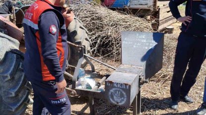 Traktörün şaftına ayağı sıkışan kadın yaralandı