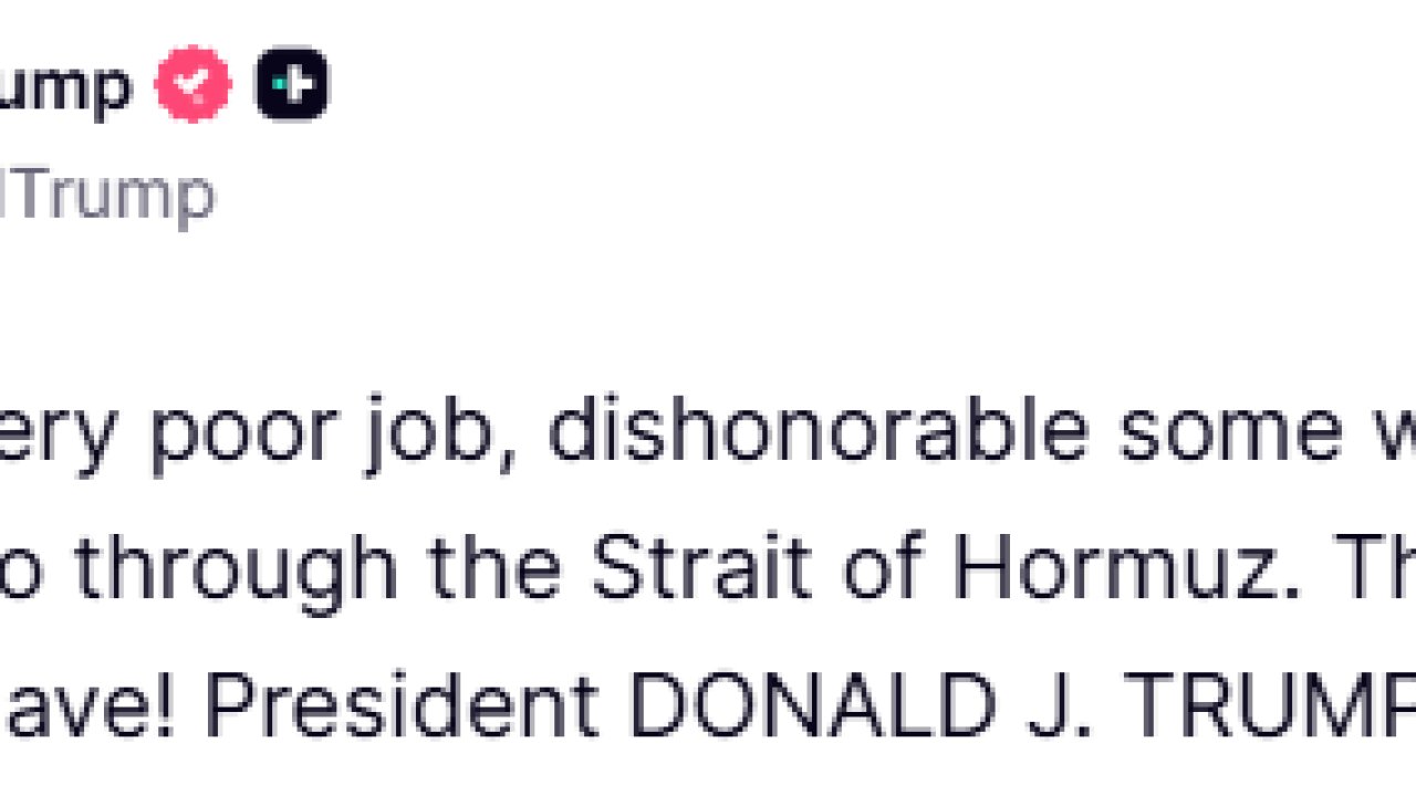 Trump’tan İran’a Hürmüz Boğazı uyarısı