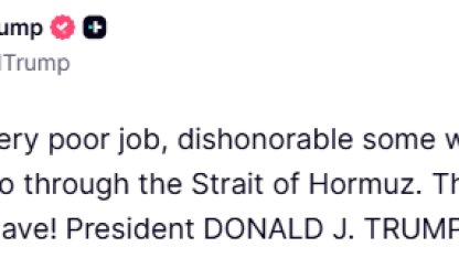 Trump’tan İran’a Hürmüz Boğazı uyarısı