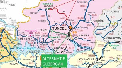 Tunceli-Ovacık yolu ulaşıma kapanacak