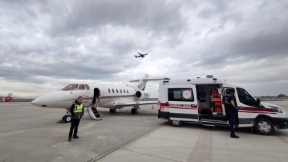 Van’da 2 günlük bebek için ambulans uçak havalandı
