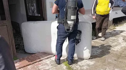 Van’da ev yangını