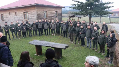 Yarışmada ter döktüler