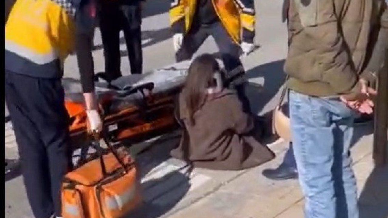 Yaya geçidinde kaza: 1 yaralı