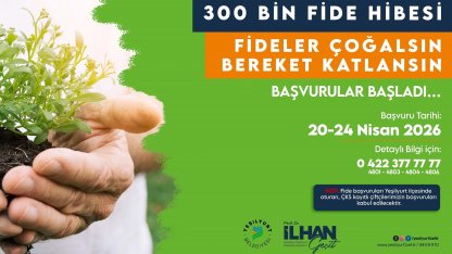 Yeşilyurt Belediyesi 300 bin adet fide dağıtımı yapacak