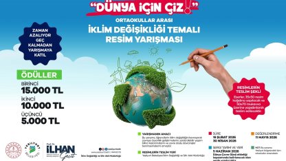 Yeşilyurt Belediyesi iklim değişikliği temalı okullar arası resim yarışması düzenliyor