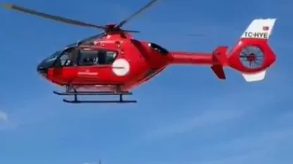 Yozgat’taki hasta ambulans helikopterle sevk edildi