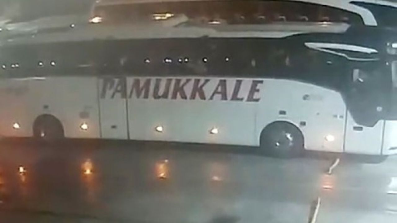 3 kişinin öldüğü kazada otobüsün Tekirdağ’da otogardan çıkış anına ait görüntüler ortaya çıktı