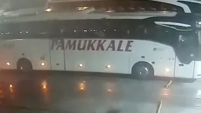 3 kişinin öldüğü kazada otobüsün Tekirdağ’da otogardan çıkış anına ait görüntüler ortaya çıktı