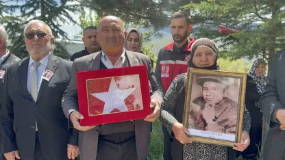 61 yıllık mezar taşı, şehidiyle birlikte Tokat’a geldi