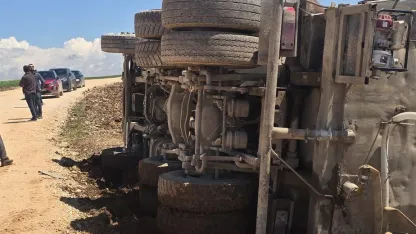 Adıyaman’da su tankeri devrildi