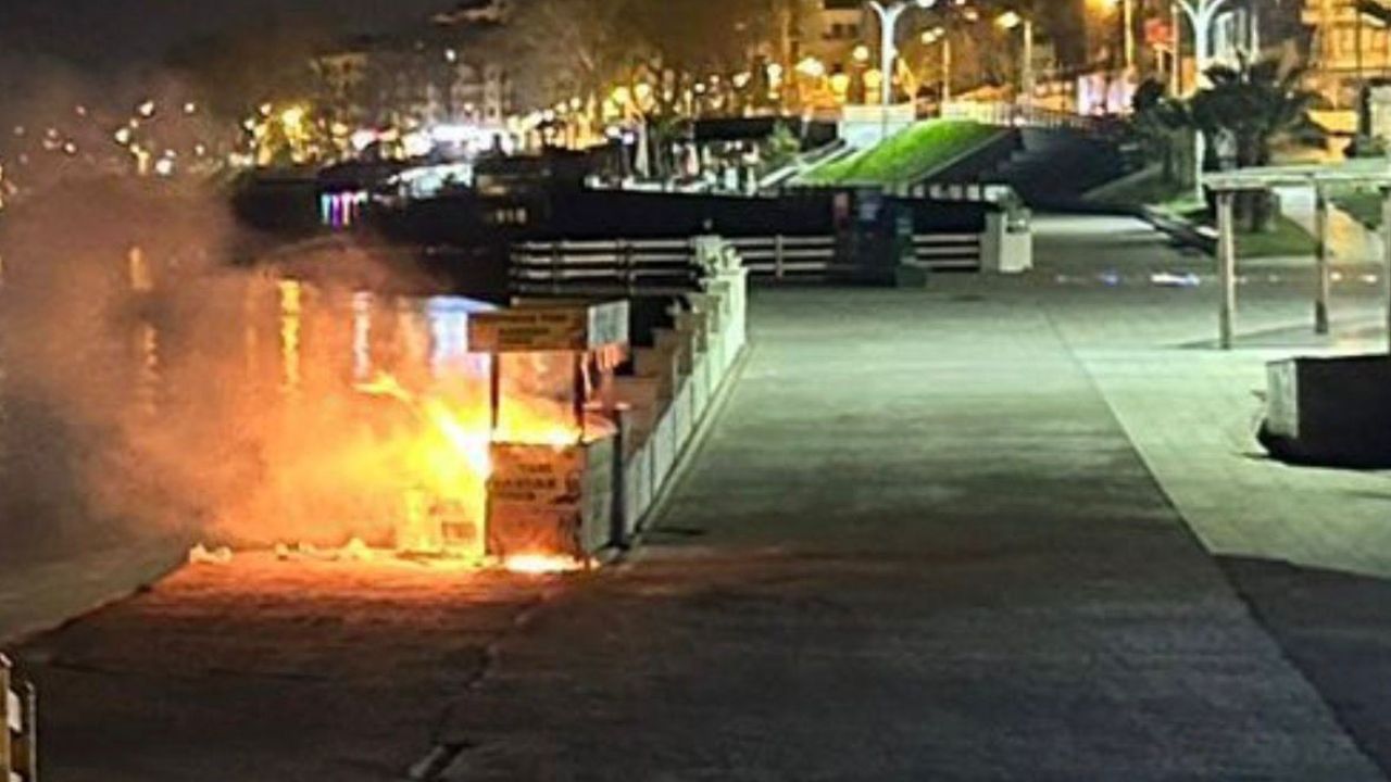 Akçakoca’da mısır tezgahı alev alev yandı