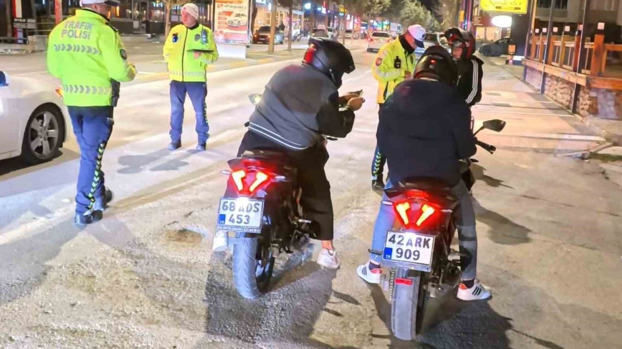Aksaray’da motosikletlere yönelik denetimler artırıldı