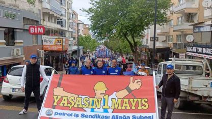 Aliağa’da 1 Mayıs kutlandı