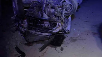 Alkollü sürücü otomobiliyle takla attı