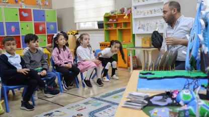 Anaokulu öğrencileri çevre bilinci projesiyle erken yaşta tasarruf öğreniyor