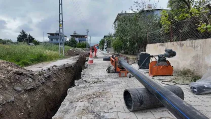 Arsuz’un 100 yıllık su ihtiyacını karşılayacak projede çalmalar sürüyor