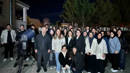 Astronomi Kulübü üç gün süren gökyüzü gözlemi düzenledi