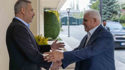Bakan Fidan, Haşdi Şabi Komisyonu Başkanı el-Feyyad ile bir araya geldi
