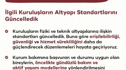 Bakanlıktan huzurevlerine yönelik yeni düzenleme