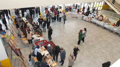 Balıkesir’de öğrencilerin yıl sonu sergisi yoğun ilgi gördü
