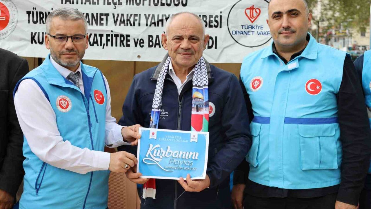 Başkan Öztürk’ten Türkiye Diyanet Vakfı’na vekaletle kurban bağışı