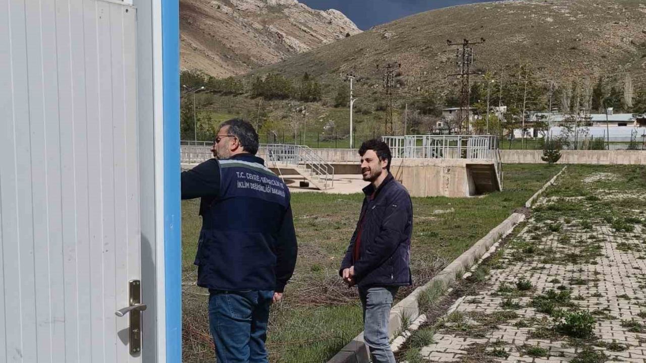 Bayburt’ta atık su arıtma tesisinde teknik inceleme yapıldı