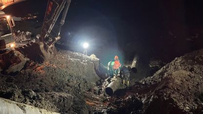 Berçelan’daki büyük su arızası giderildi