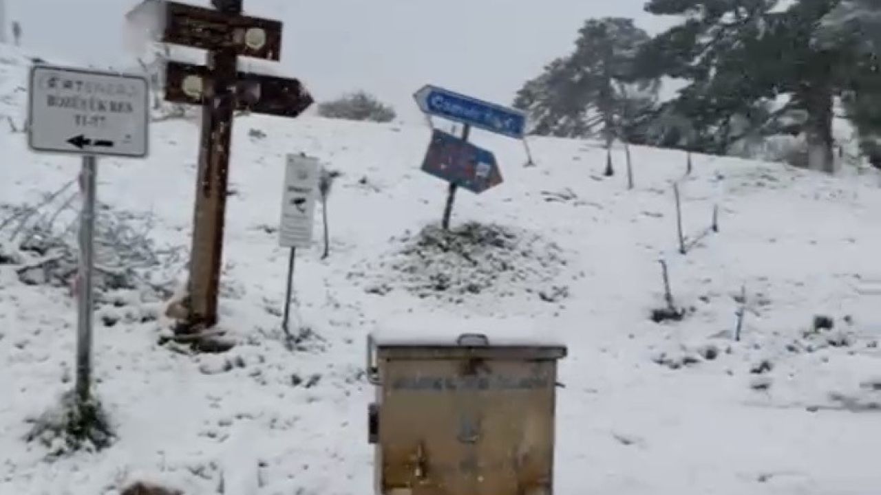 Bilecik’in yüksek rakımlı köylerinde kar kalınlığı 10 santimetreyi buldu