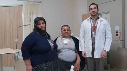 Boynundaki 542 gramlık kitle başarıyla çıkarıldı