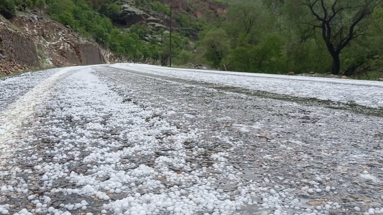 Çayırlı’da dolu yağışı etkili oldu