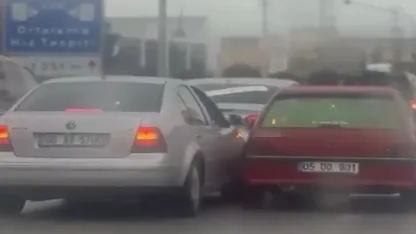 Çorum’da düğün konvoyu tehlike saçtı