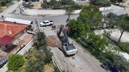 Düğerek’te yol çalışmaları başladı