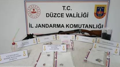 Düzce’de jandarmadan uyuşturucu operasyonu